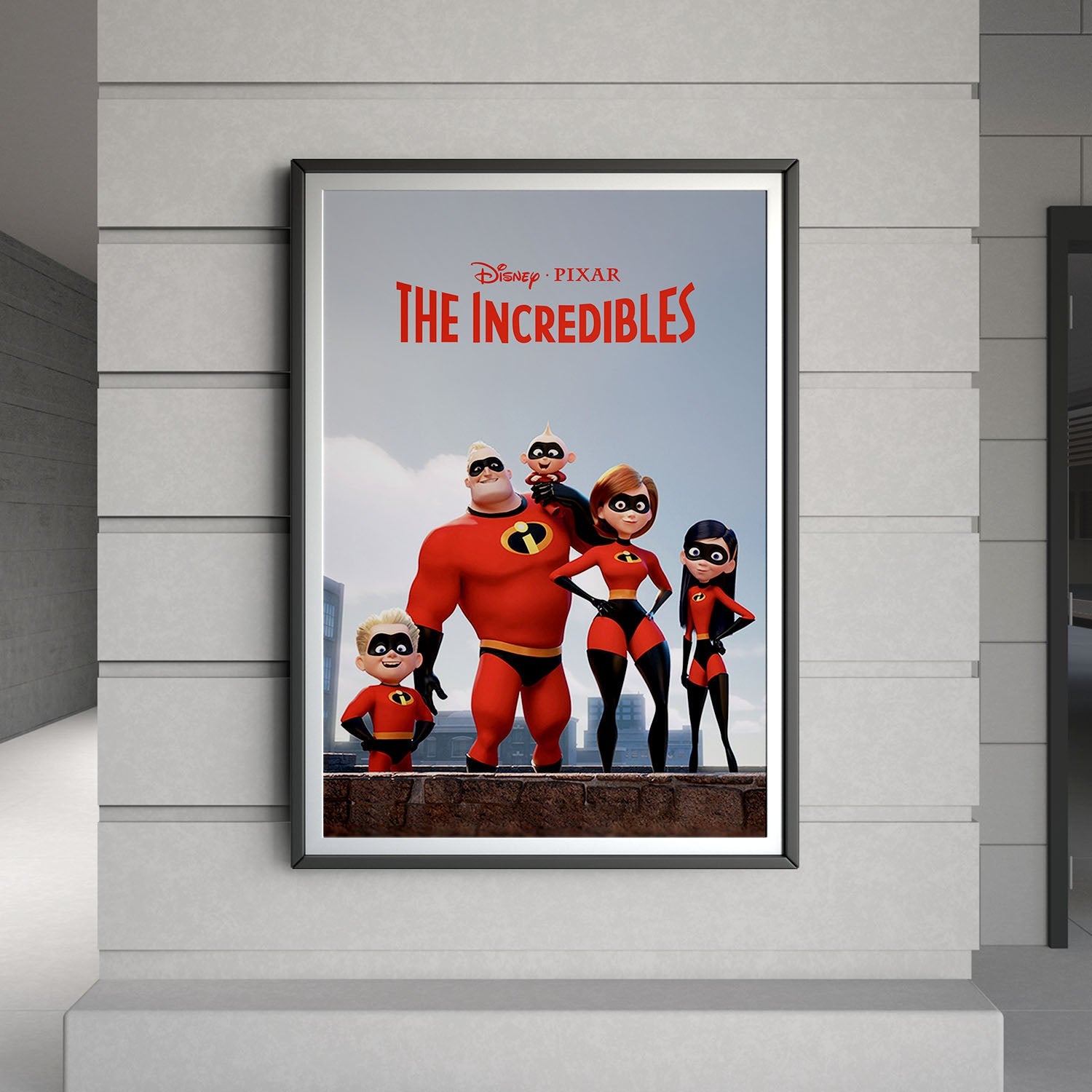 Flex Designs Poster The Incredibles 8 x 10" Home Goods - Movie 2004 Movie Poster