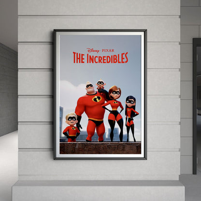 Flex Designs Poster The Incredibles 8 x 10" Home Goods - Movie 2004 Movie Poster