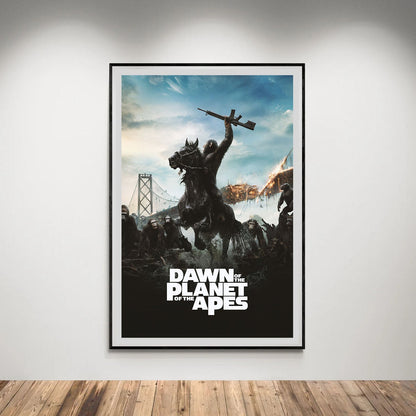 Flex Designs Poster Dawn of the Planet of the Apes 5 x 7" Home Goods - Movie 2014 Movie Poster