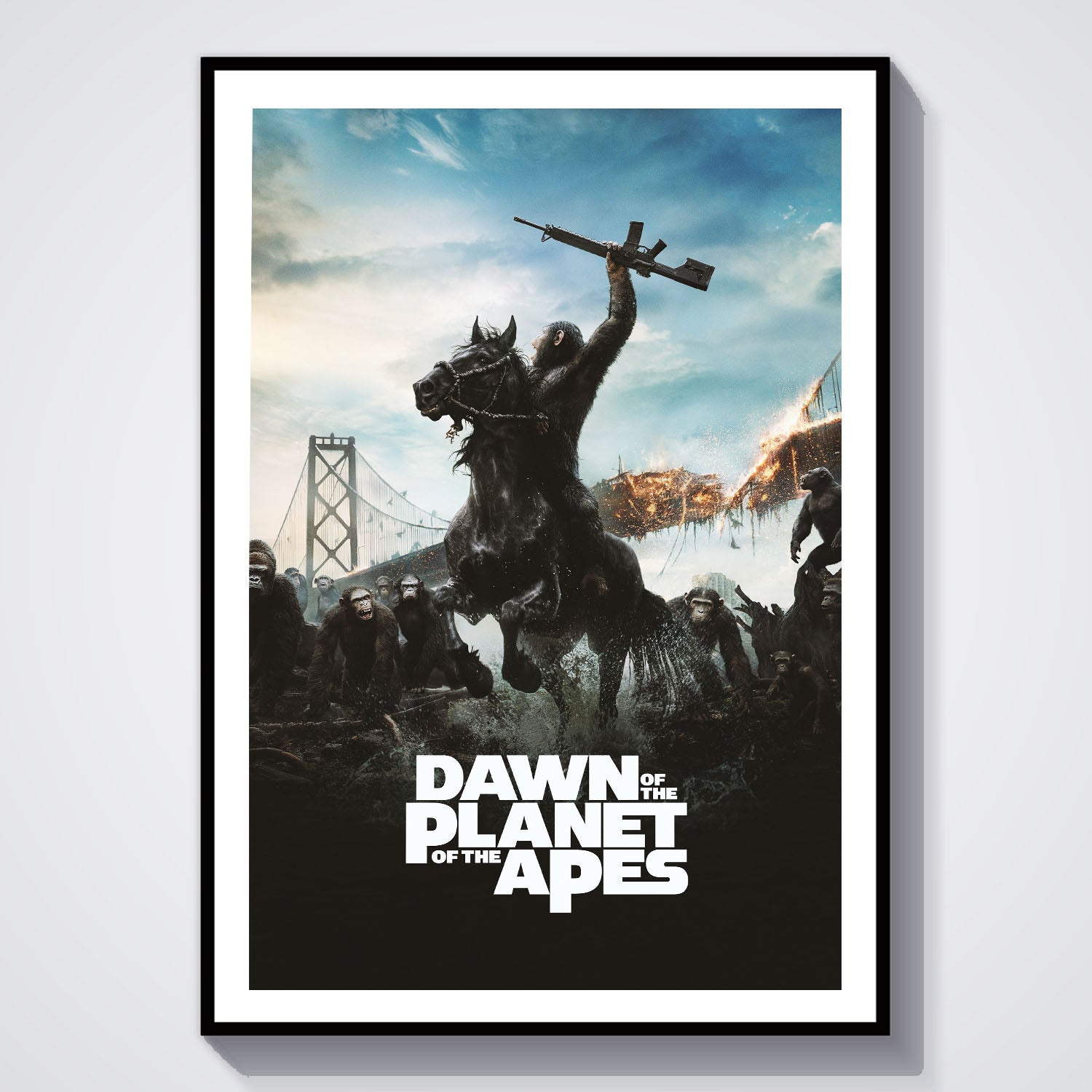 Flex Designs Poster Dawn of the Planet of the Apes 8 x 10" Home Goods - Movie 2014 Movie Poster