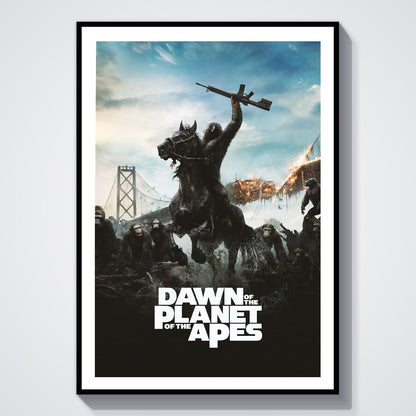 Flex Designs Poster Dawn of the Planet of the Apes 8 x 10" Home Goods - Movie 2014 Movie Poster