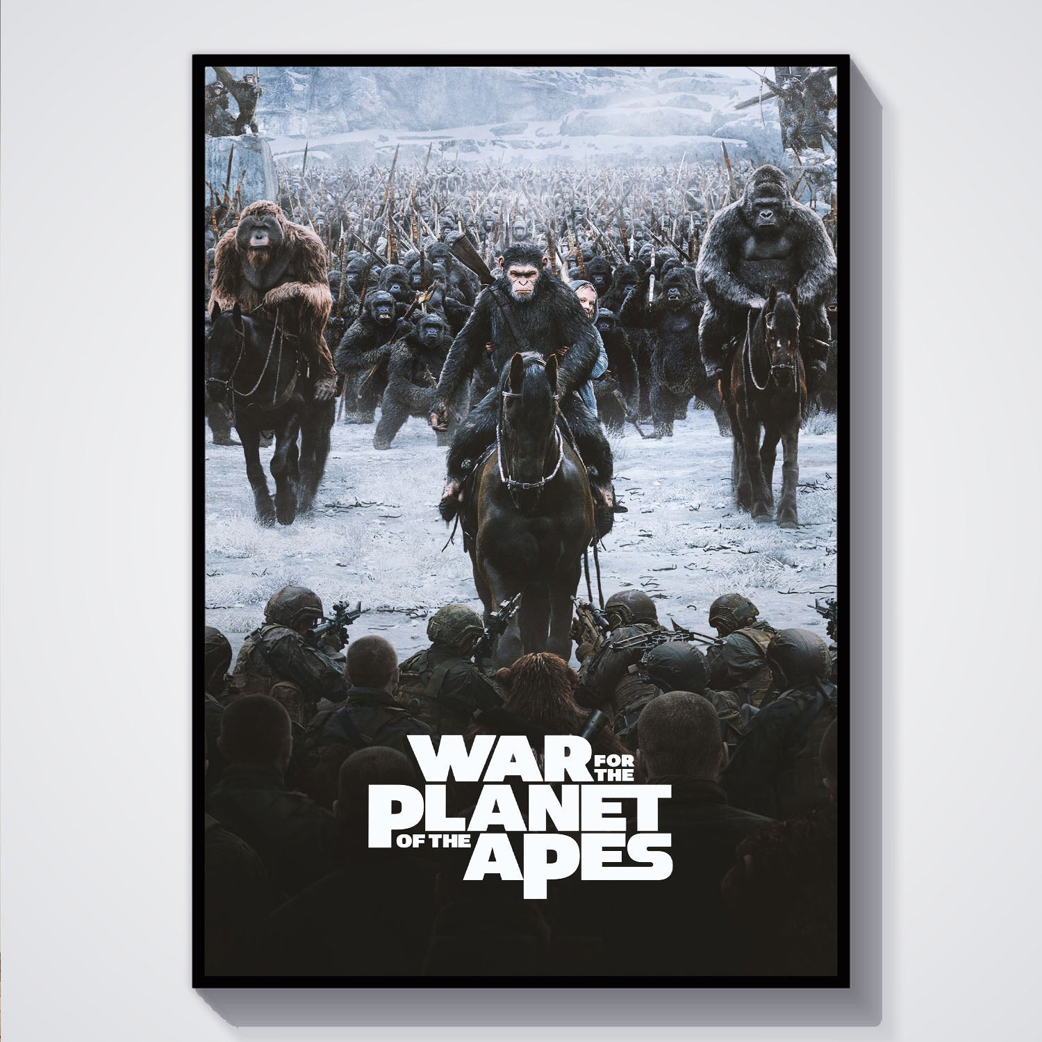 Flex Designs Poster War for the Planet of the Apes 5 x 7" Home Goods - Movie 2017 Movie Poster