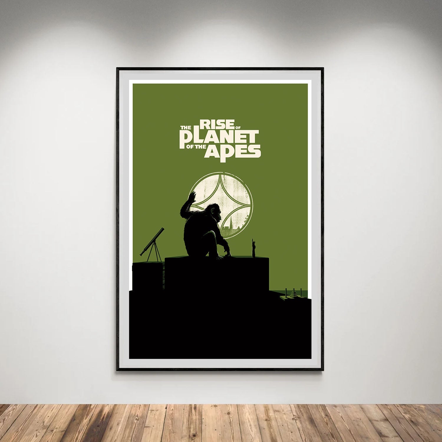 Flex Designs Poster Rise of the Planet of the Apes Minimalist 5 x 7" Home Goods - Movie 2011 Movie Poster