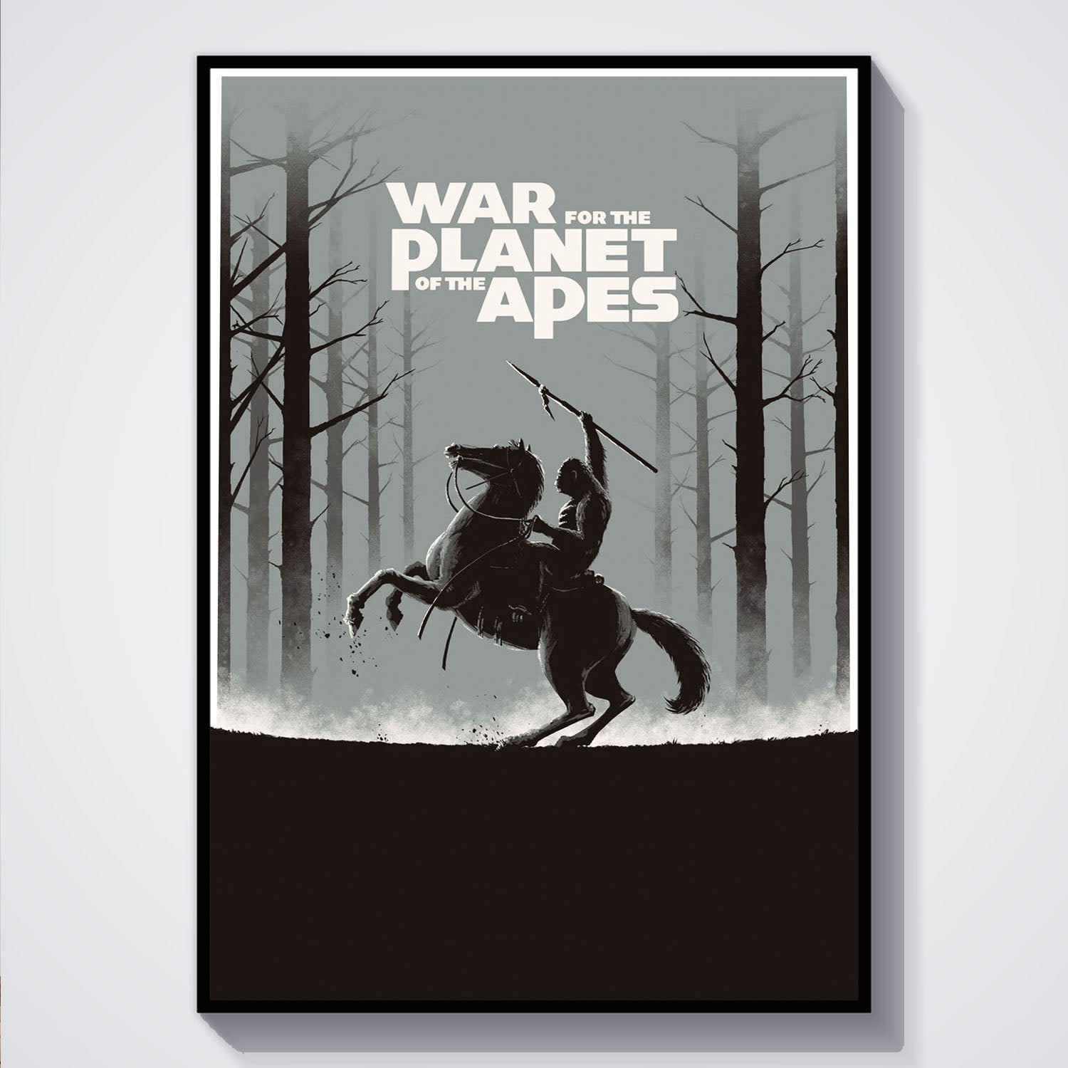 Flex Designs Poster War for the Planet of the Apes Minimalist 5 x 7" Home Goods - Movie 2017 Movie Poster