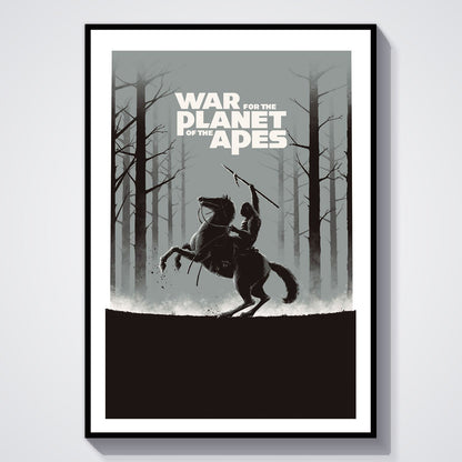 Flex Designs Poster War for the Planet of the Apes Minimalist 8 x 10" Home Goods - Movie 2017 Movie Poster