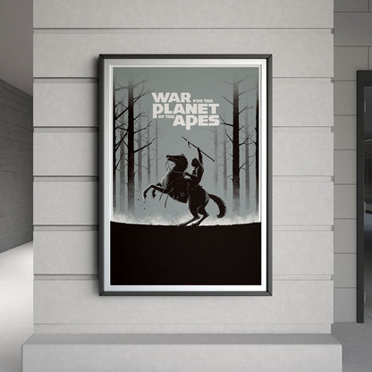 Flex Designs Poster War for the Planet of the Apes Minimalist 8 x 10" Home Goods - Movie 2017 Movie Poster