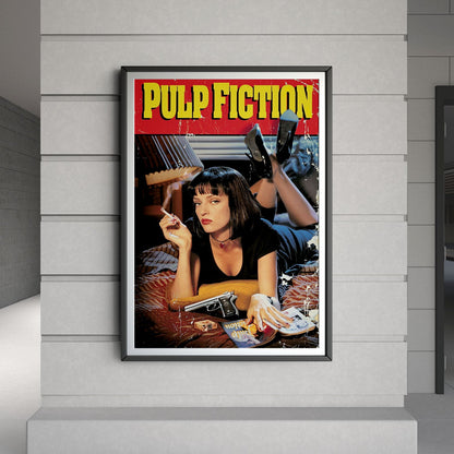 Flex Designs Poster Pulp Fiction Cinematic 8 x 10" Home Goods - Movie 1994 Movie Poster