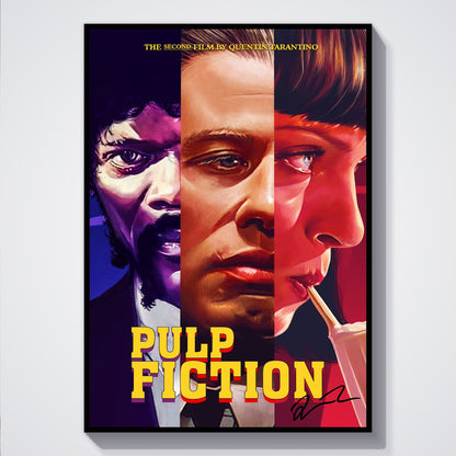Flex Designs Poster Pulp Fiction Key Art 5 x 7" Home Goods - Movie 1994 Movie Poster