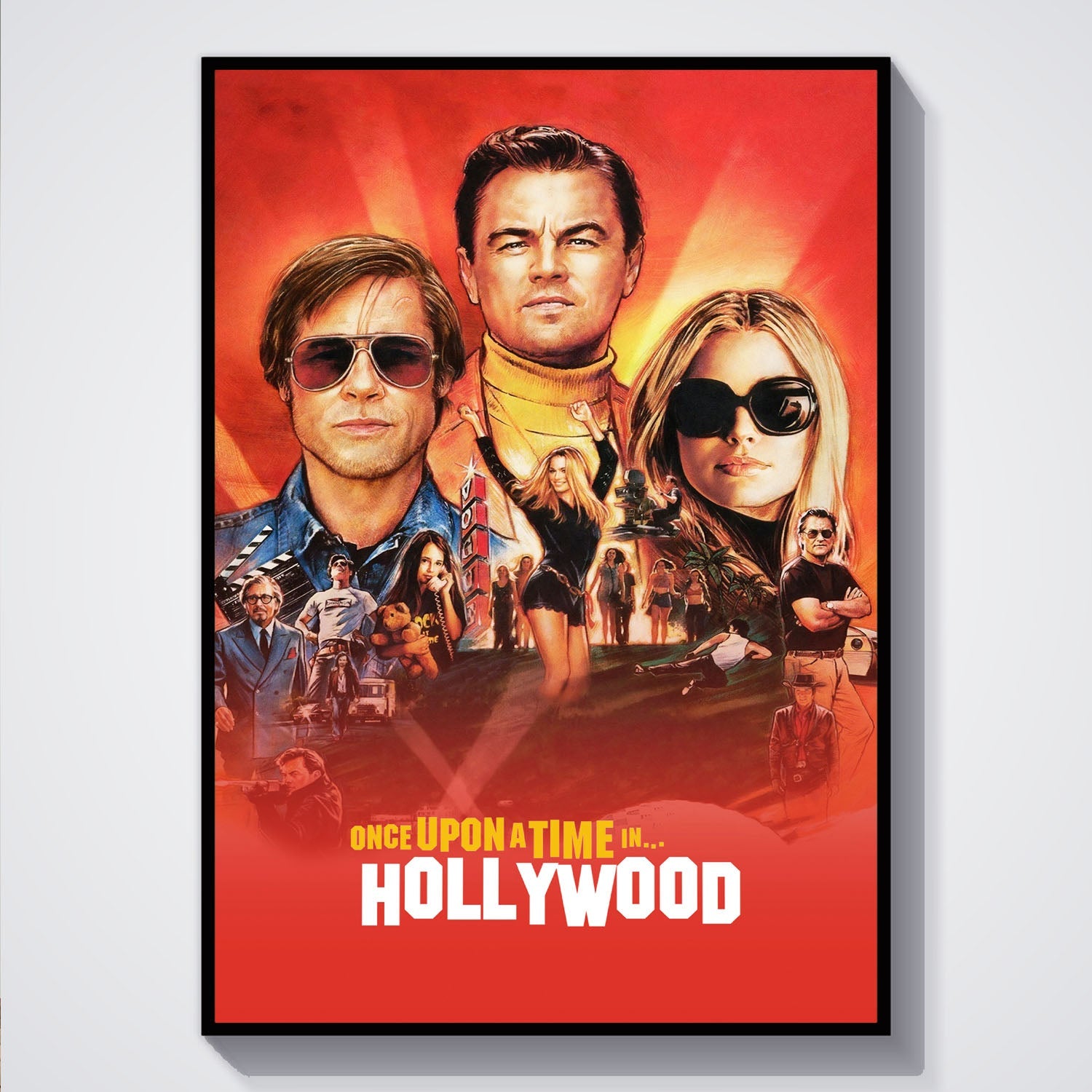 Flex Designs Poster Once Upon a Time in Hollywood 5 x 7" Home Goods - Movie 2019 Movie Poster