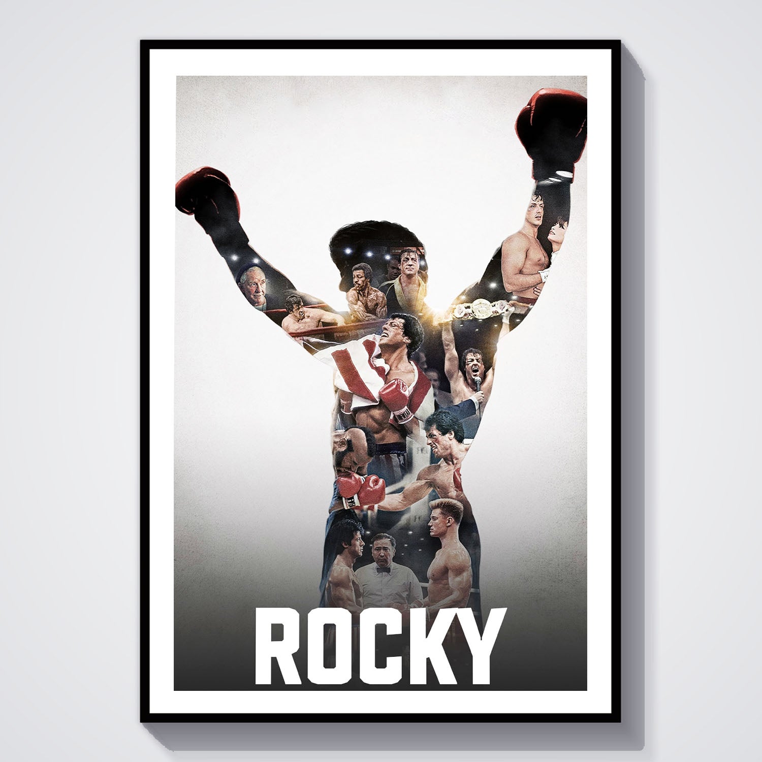 Flex Designs Poster Rocky Collection Classic 8 x 10" Home Goods - Movie  Movie Poster