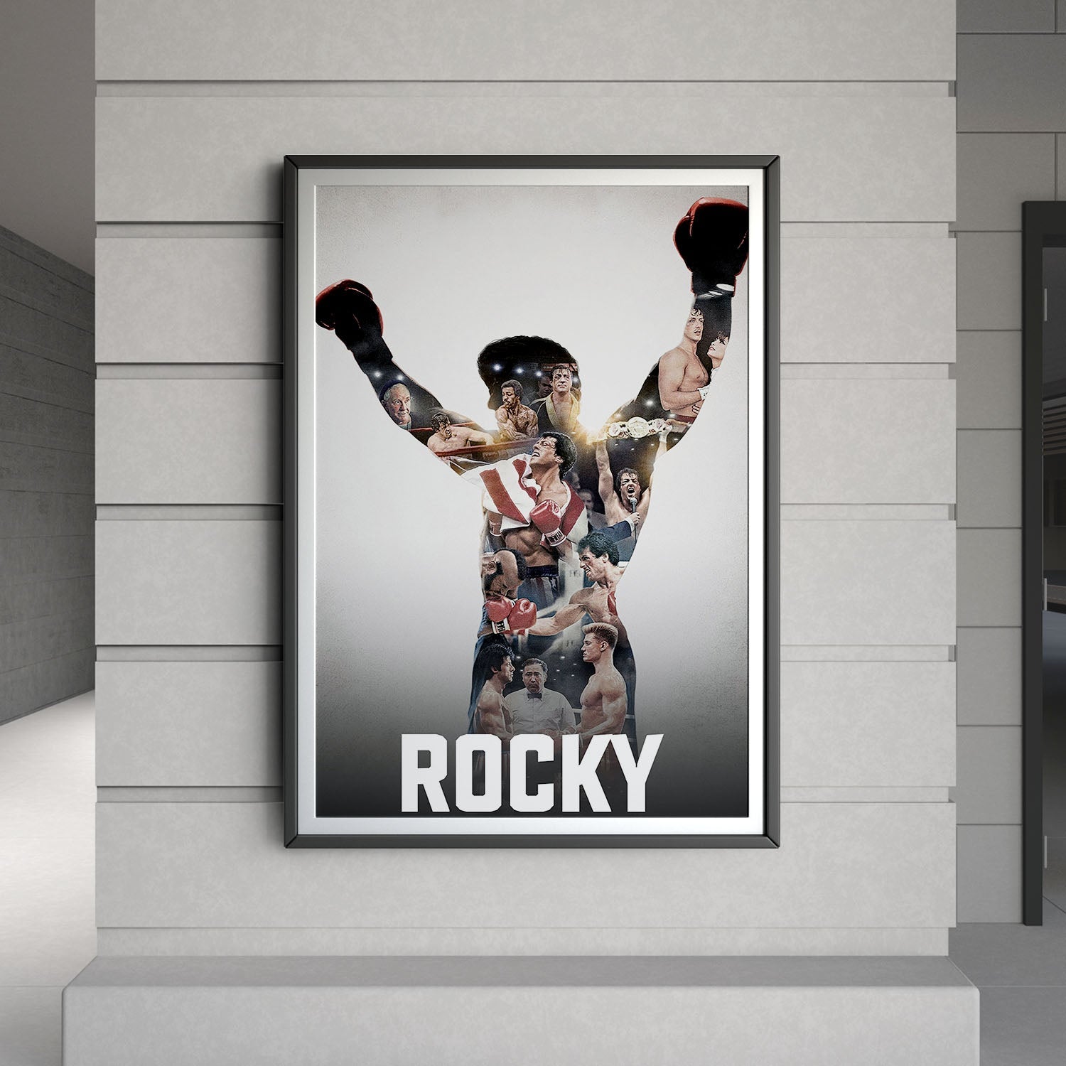 Flex Designs Poster Rocky Collection Classic 8 x 10" Home Goods - Movie  Movie Poster