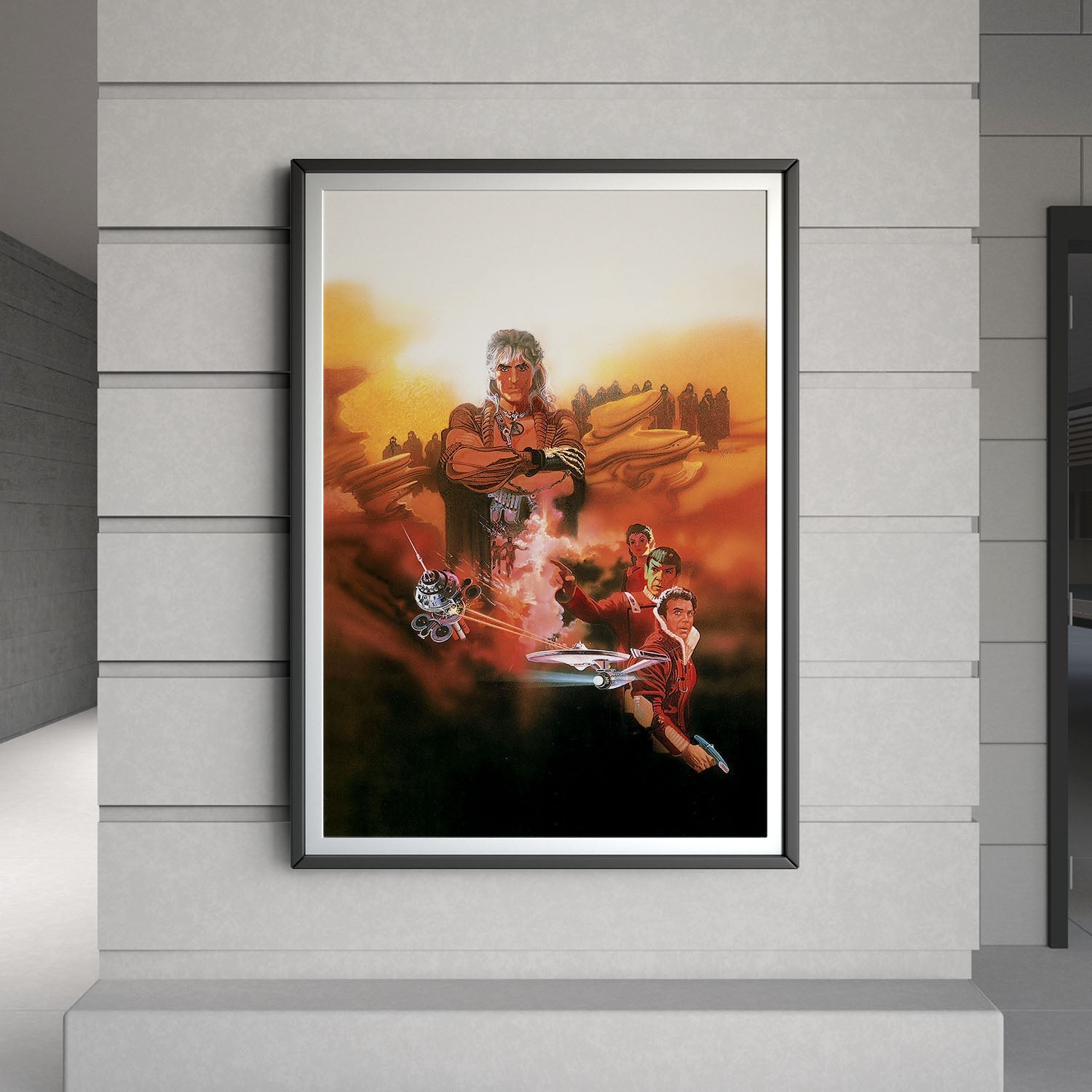 Flex Designs Poster Star Trek II The Wrath of Khan Textless 8 x 10" Home Goods - Movie 1982 Movie Poster