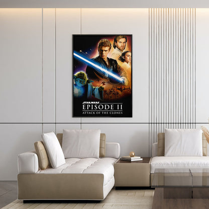 Flex Designs Poster Star Wars Episode II - Attack of the Clones 5 x 7" Home Goods - Movie 2002 Movie Poster