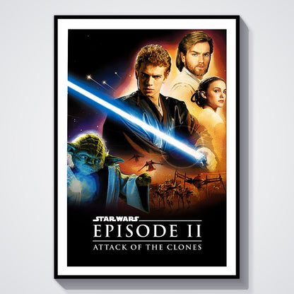 Flex Designs Poster Star Wars Episode II - Attack of the Clones 8 x 10" Home Goods - Movie 2002 Movie Poster