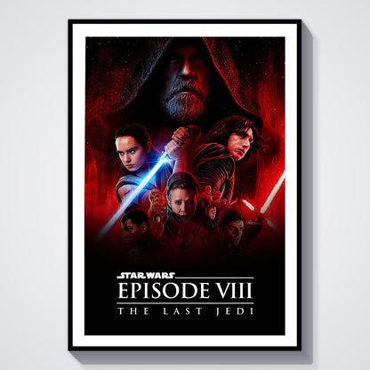Flex Designs Poster Star Wars Episode VIII - The Last Jedi 8 x 10" Home Goods - Movie 2017 Movie Poster