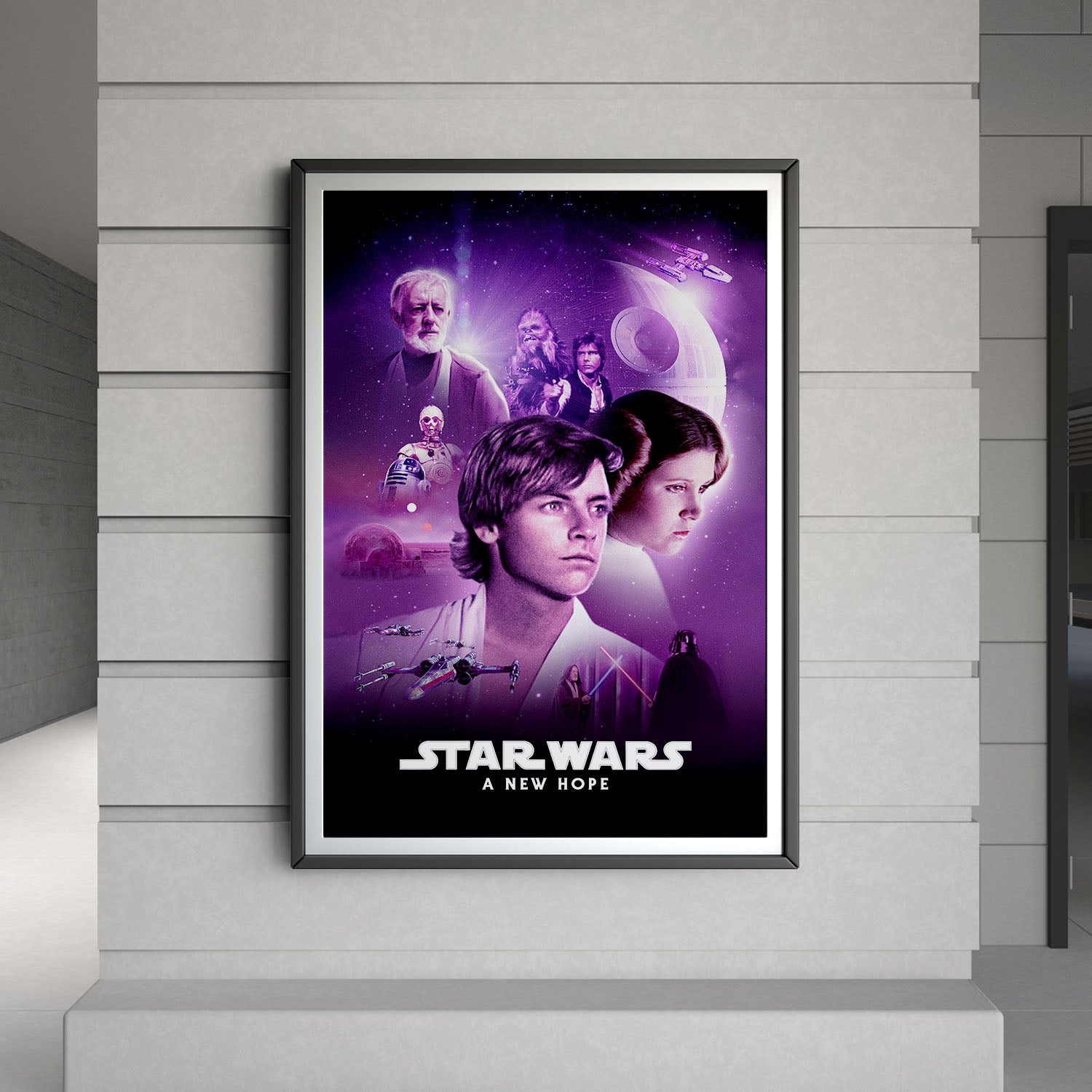Flex Designs Poster Star Wars Episode IV - A New Hope Classic 8 x 10" Home Goods - Movie 1977 Movie Poster