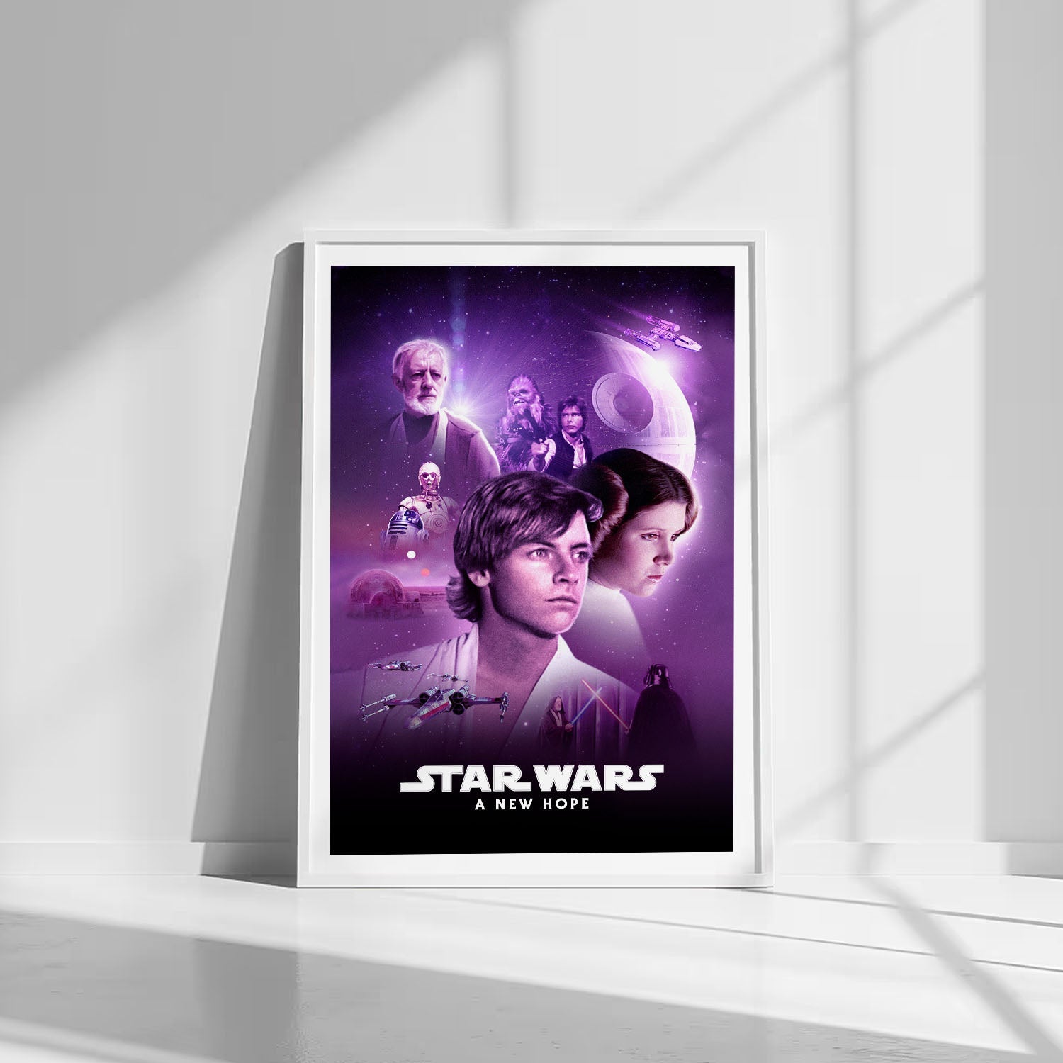 Flex Designs Poster Star Wars Episode IV - A New Hope Classic 8 x 10" Home Goods - Movie 1977 Movie Poster