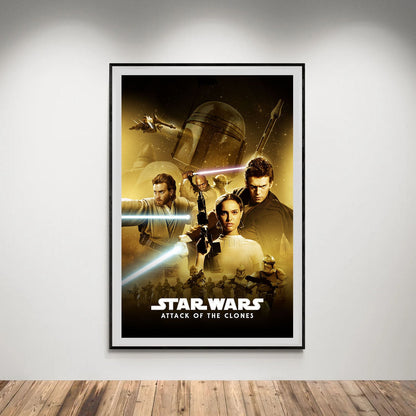 Flex Designs Poster Star Wars Episode II - Attack of the Clones Classic 5 x 7" Home Goods - Movie 2002 Movie Poster