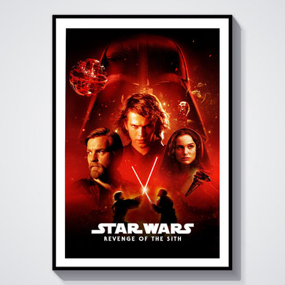 Flex Designs Poster Star Wars Episode III - Revenge of the Sith Classic 8 x 10" Home Goods - Movie 2005 Movie Poster