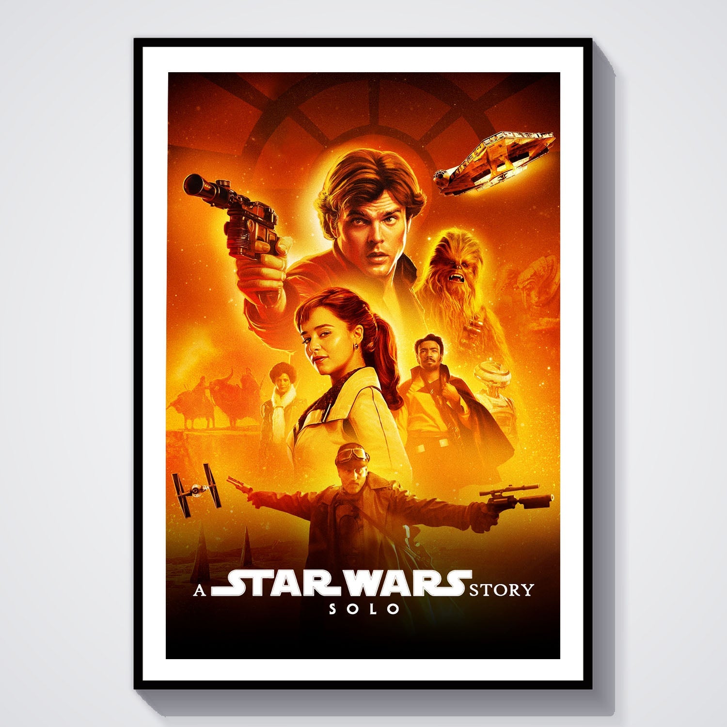 Flex Designs Poster Solo A Star Wars Story Classic 8 x 10" Home Goods - Movie 2018 Movie Poster