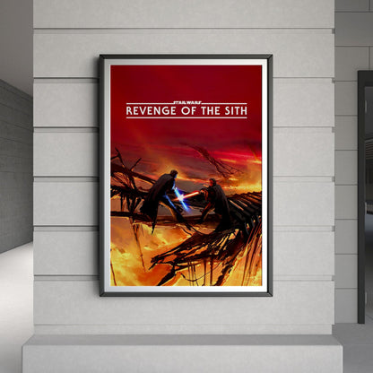 Flex Designs Poster Star Wars Episode III - Revenge of the Sith Minimalist 8 x 10" Home Goods - Movie 2005 Movie Poster