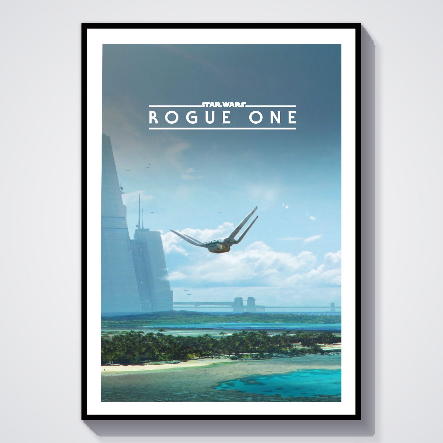 Flex Designs Poster Rogue One A Star Wars Story Minimalist 8 x 10" Home Goods - Movie 2016 Movie Poster
