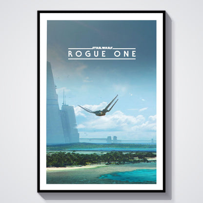 Flex Designs Poster Rogue One A Star Wars Story Minimalist 8 x 10" Home Goods - Movie 2016 Movie Poster