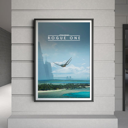 Flex Designs Poster Rogue One A Star Wars Story Minimalist 8 x 10" Home Goods - Movie 2016 Movie Poster