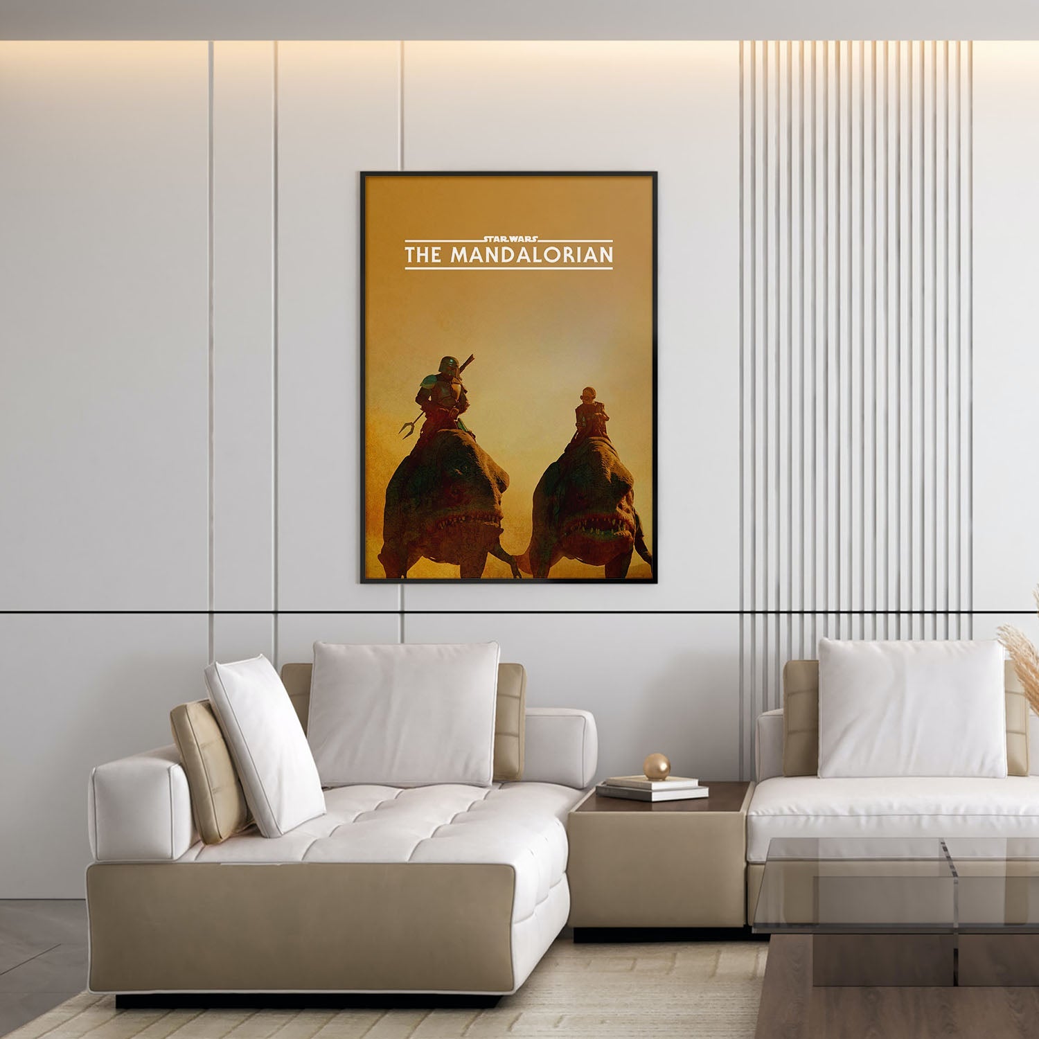 Flex Designs Poster The Mandalorian Minimalist 5 x 7" Home Goods - TV Show 2019 TV Show Poster