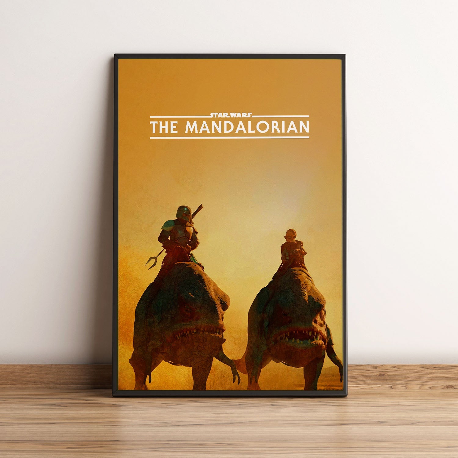 Flex Designs Poster The Mandalorian Minimalist 5 x 7" Home Goods - TV Show 2019 TV Show Poster