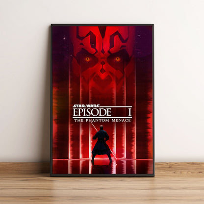 Flex Designs Poster Star Wars Episode I - The Phantom Menace Theatrical 5 x 7" Home Goods - Movie 1999 Movie Poster