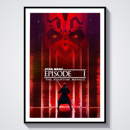 Flex Designs Poster Star Wars Episode I - The Phantom Menace Theatrical 8 x 10" Home Goods - Movie 1999 Movie Poster