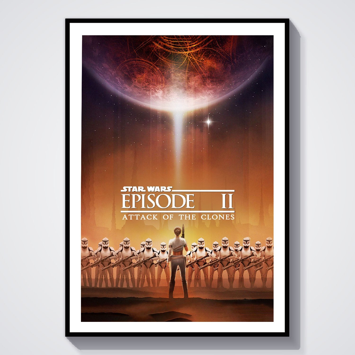 Flex Designs Poster Star Wars Episode II - Attack of the Clones Theatrical 8 x 10" Home Goods - Movie 2002 Movie Poster
