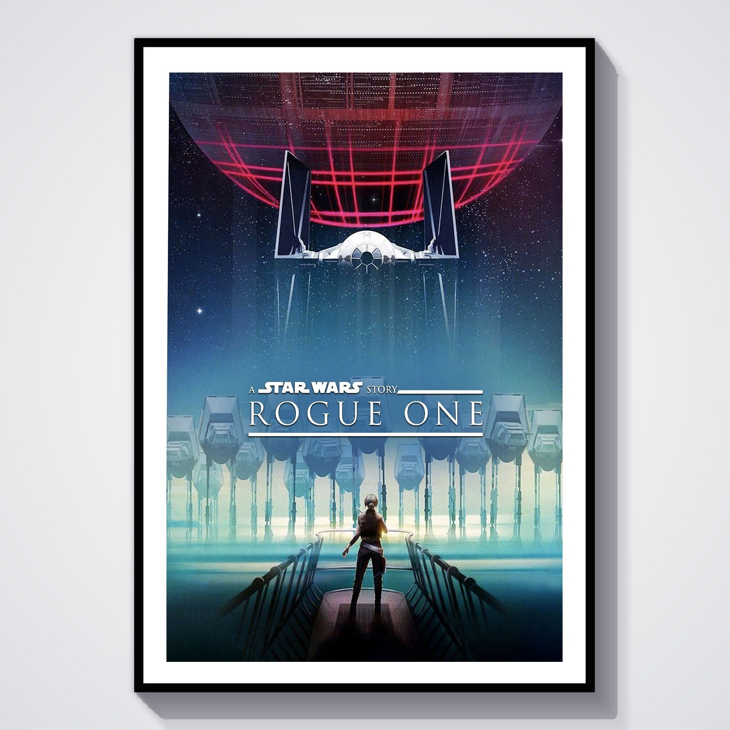 Flex Designs Poster Rogue One A Star Wars Story Theatrical 8 x 10" Home Goods - Movie 2016 Movie Poster