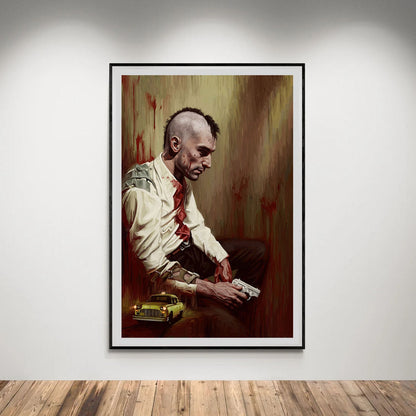 Flex Designs Poster Taxi Driver Key Art 5 x 7" Home Goods - Movie 1976 Movie Poster