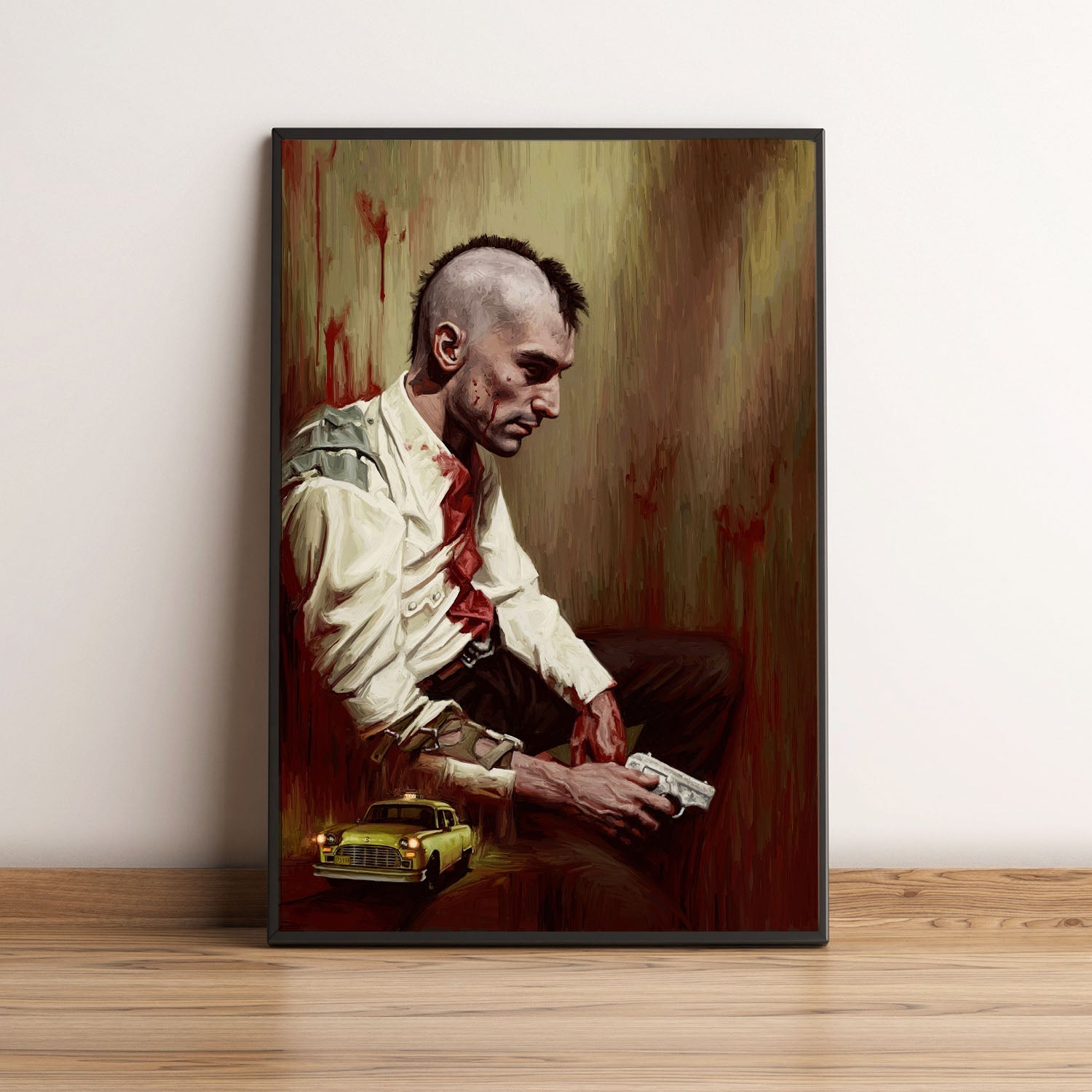 Flex Designs Poster Taxi Driver Key Art 5 x 7" Home Goods - Movie 1976 Movie Poster