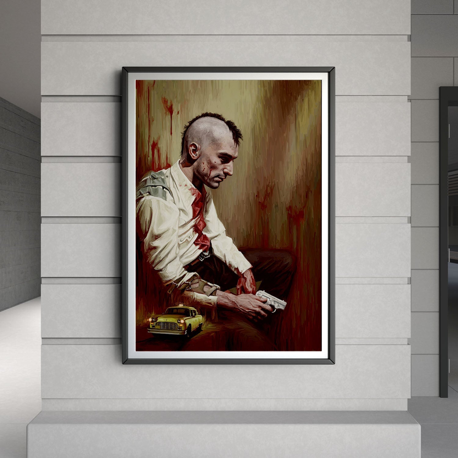 Flex Designs Poster Taxi Driver Key Art 8 x 10" Home Goods - Movie 1976 Movie Poster