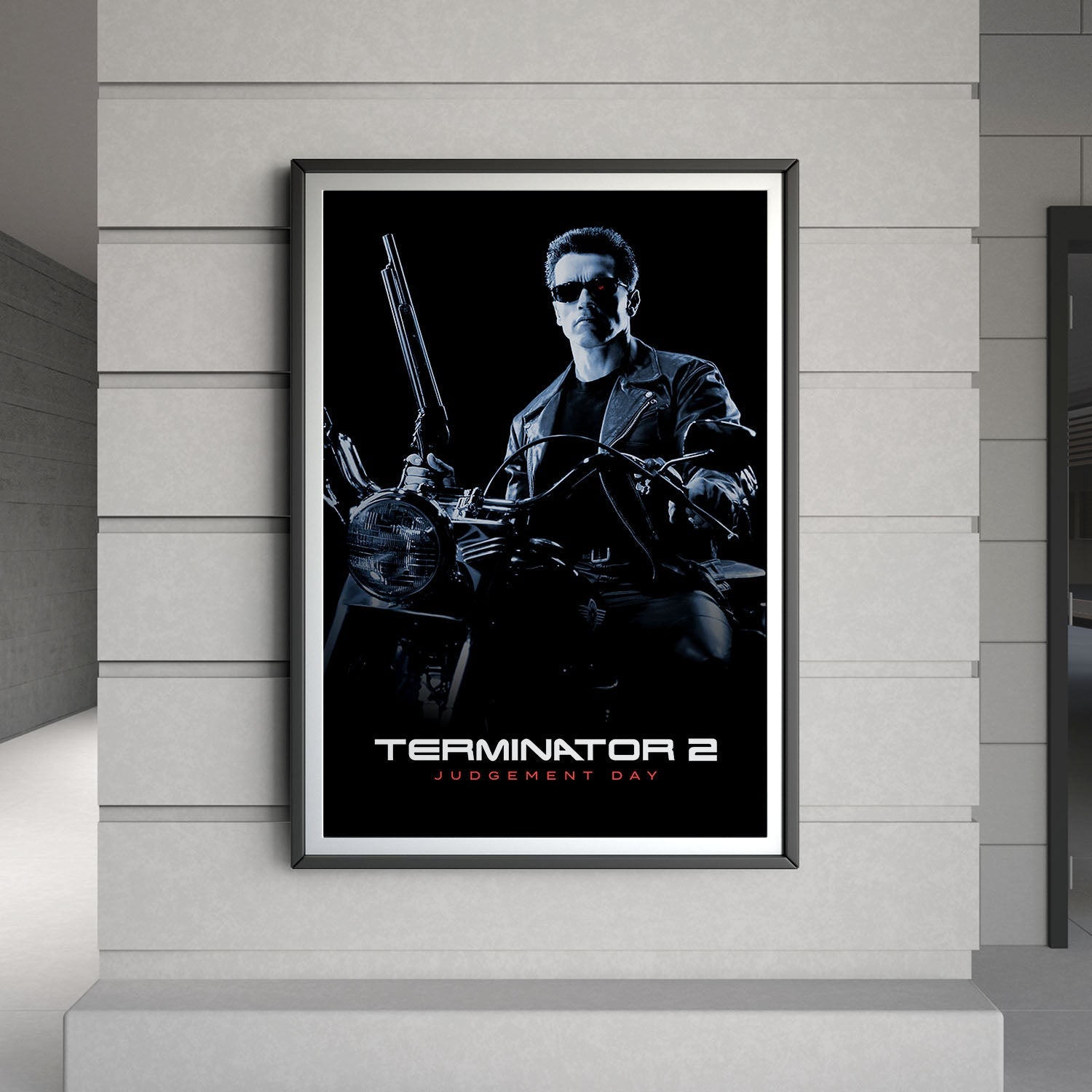Flex Designs Poster Terminator 2 Judgment Day B&W 8 x 10" Home Goods - Movie 1991 Movie Poster