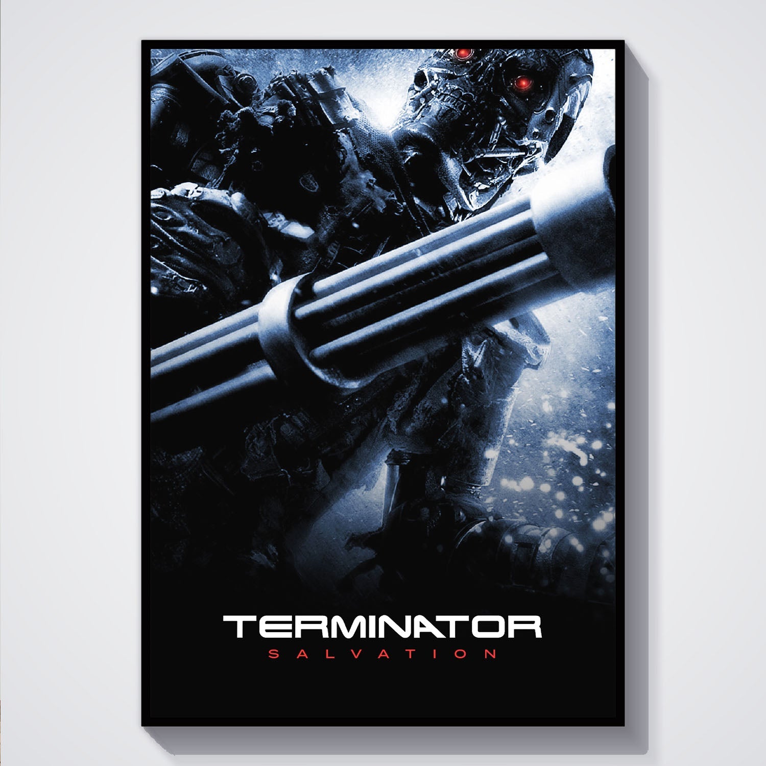 Flex Designs Poster Terminator Salvation B&W 5 x 7" Home Goods - Movie 2009 Movie Poster