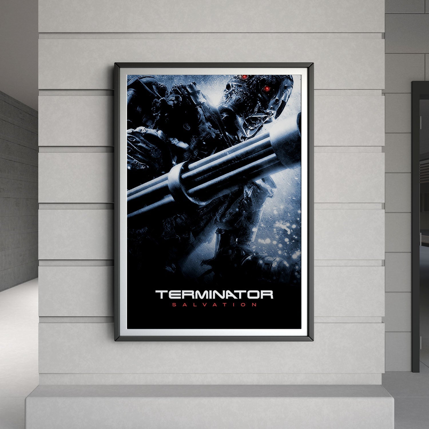 Flex Designs Poster Terminator Salvation B&W 8 x 10" Home Goods - Movie 2009 Movie Poster