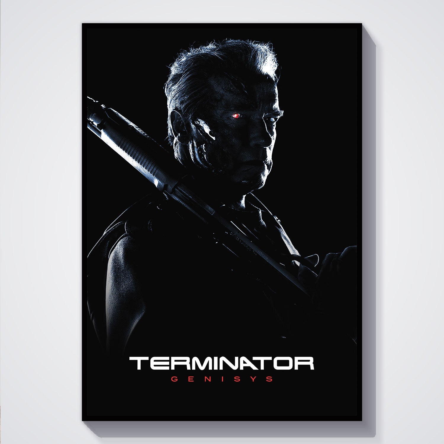 Flex Designs Poster Terminator Genisys B&W 5 x 7" Home Goods - Movie 2015 Movie Poster