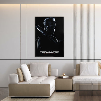 Flex Designs Poster Terminator Genisys B&W 5 x 7" Home Goods - Movie 2015 Movie Poster