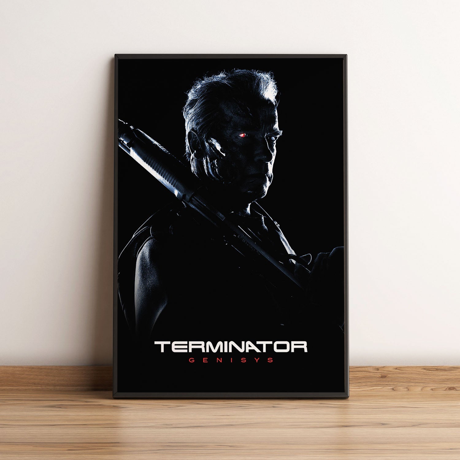 Flex Designs Poster Terminator Genisys B&W 5 x 7" Home Goods - Movie 2015 Movie Poster