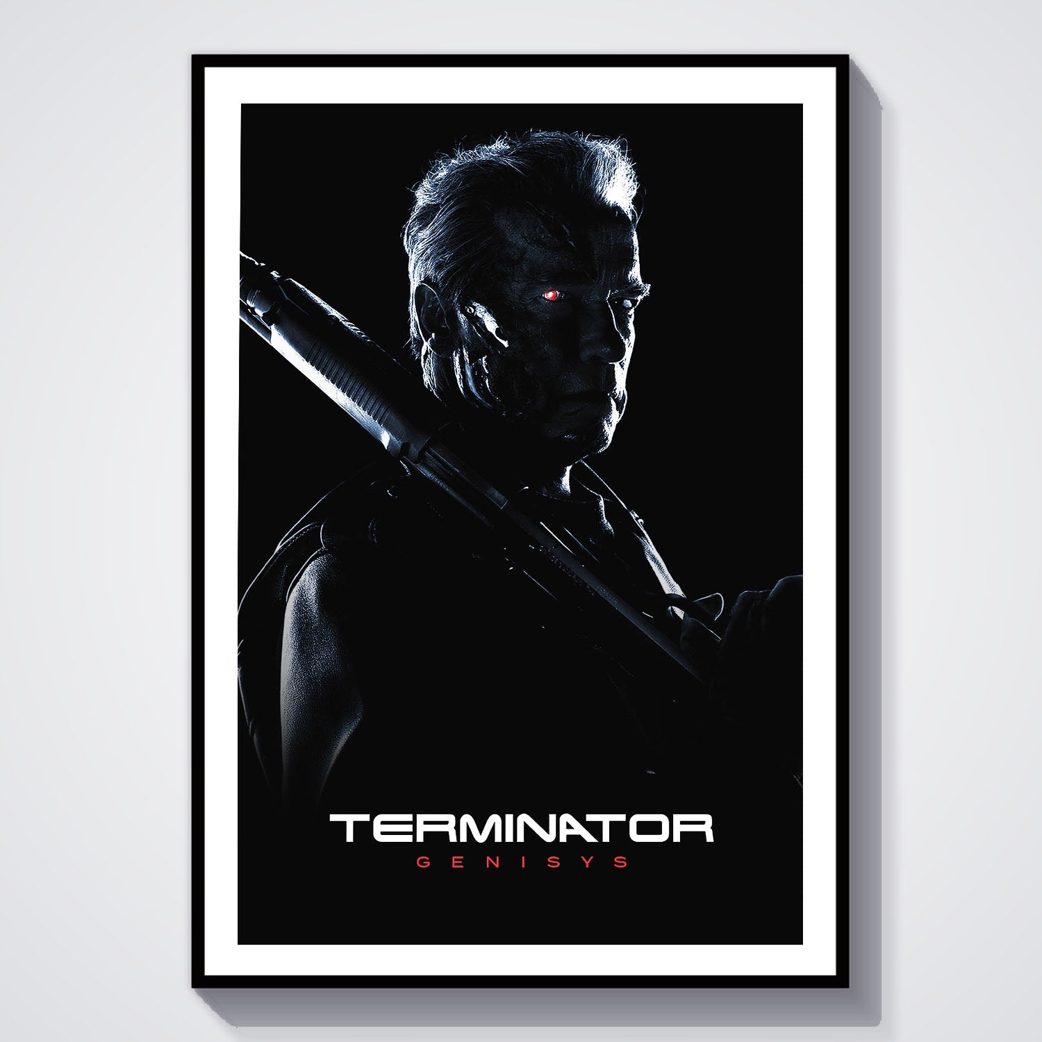 Flex Designs Poster Terminator Genisys B&W 8 x 10" Home Goods - Movie 2015 Movie Poster