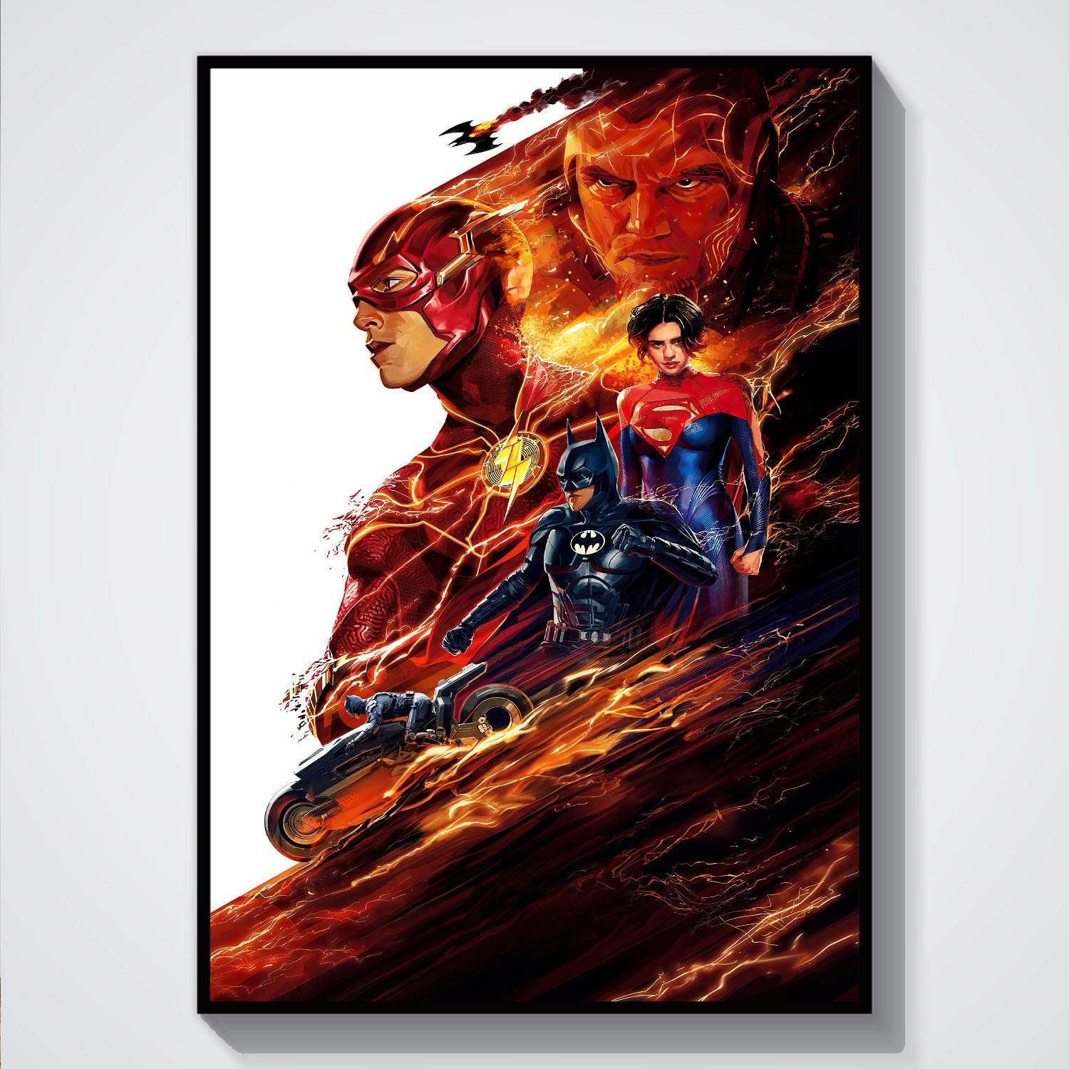 Flex Designs Poster The Flash Key Art 5 x 7" Home Goods - Movie 2023 Movie Poster