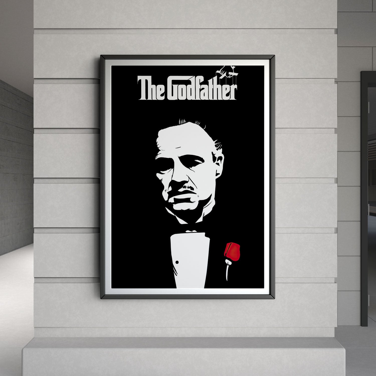 Flex Designs Poster The Godfather Cinematic 8 x 10" Home Goods - Movie 1972 Movie Poster