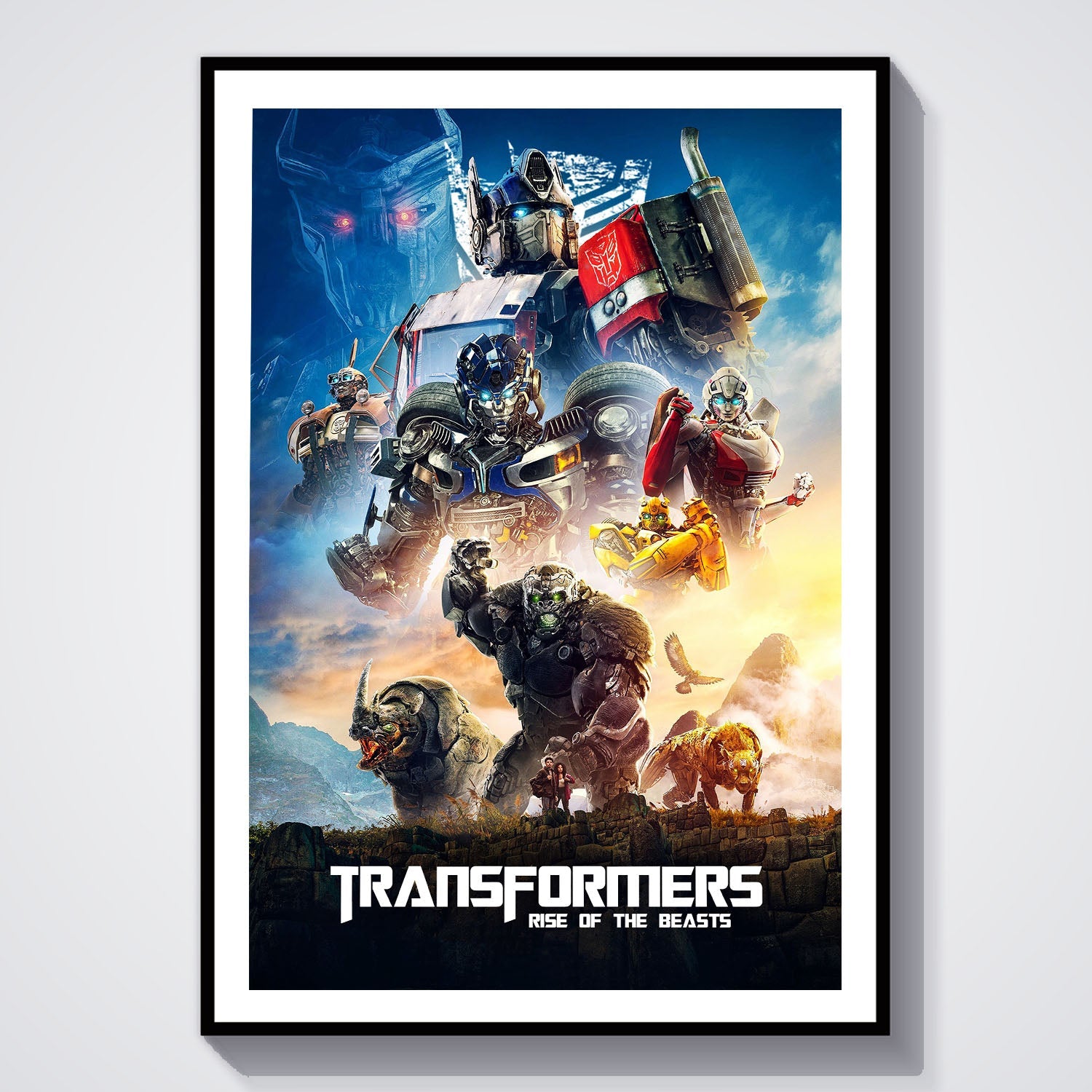 Flex Designs Poster Transformers Rise of the Beasts 8 x 10" Home Goods - Movie 2023 Movie Poster