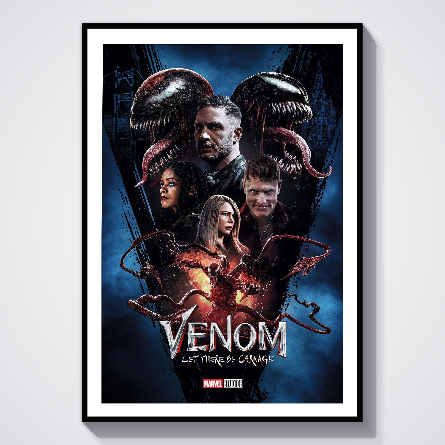Flex Designs Poster Venom Let There Be Carnage 8 x 10" Home Goods - Movie 2021 Movie Poster