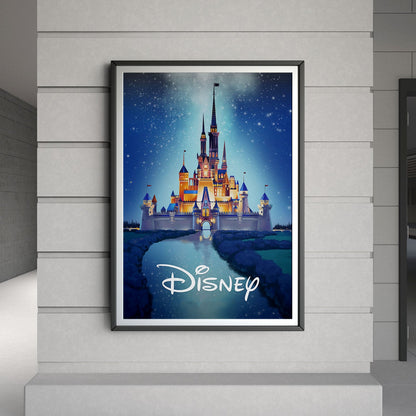 Flex Designs Poster Walt Disney Castle 8 x 10" Home Goods - Movie  Movie Poster