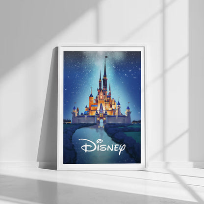 Flex Designs Poster Walt Disney Castle 8 x 10" Home Goods - Movie  Movie Poster